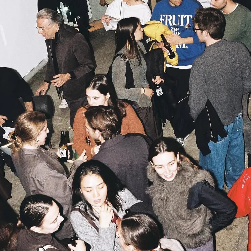 People gathering at an event
